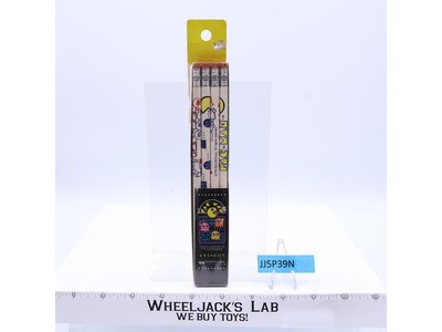 Set of 4 Pac-Man Pencils 1980 Bally Midway Empire Pencil Corp NEW SEALED