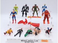 Lot of 11 Marvel Comics Action Figures + Accessories 1990s ToyBiz
