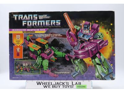 Scorponok 100% Complete W/BOX & INSERT 1987 Hasbro G1 Transformers Vintage