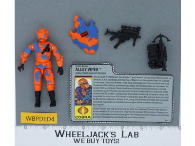 Alley Viper V1 100% Complete 1989 G.I. Joe Hasbro Vintage Action Figure