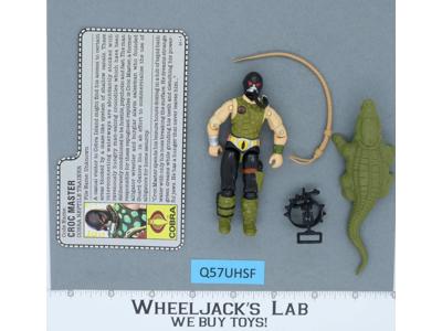 Croc Master V1 100% Complete G.I. Joe 1987 Hasbro Vintage Action Figure