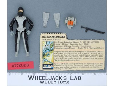 Torpedo V1 100% Complete G.I. Joe 1983 Hasbro Vintage Action Figure