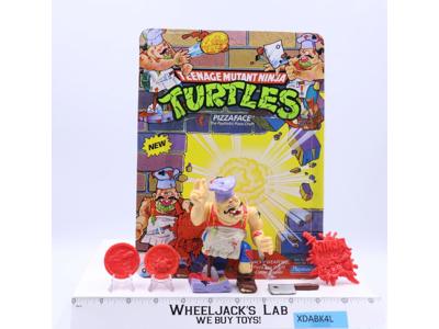 Pizza Face W/Cardback 100% Complete TMNT 1990 Playmates Action Figure