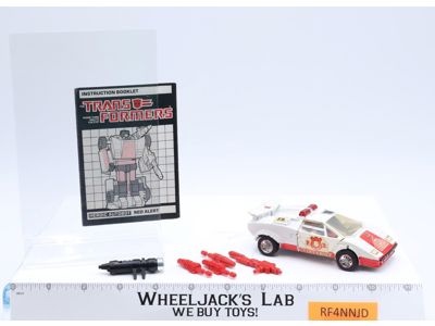 Red Alert 100% Complete 1985 Vintage Action Figure G1 Transformers Lamborghini