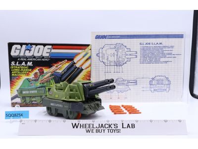 S.L.A.M. 100% Complete GI Joe 1987 Hasbro Vintage Action Figure Vehicle