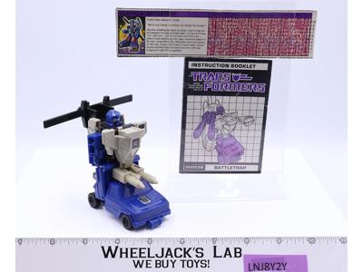 Battletrap BLUE TRUCK 100% Complete 1987 Hasbro G1 Transformers Action Figure