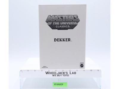 Dekker W/Mailer MOSC NEW He-Man Classics MOTUC 2012 Mattel Action Figure