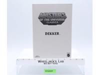 Dekker W/Mailer MOSC NEW He-Man Classics MOTUC 2012 Mattel Action Figure