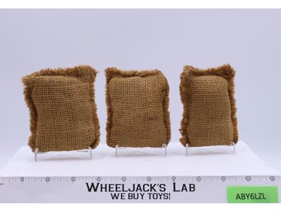 Combat Sandbag Set of 3 GI Joe Action Soldier 1964 Hasbro Accessory Vintage