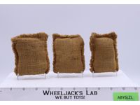 Combat Sandbag Set of 3 GI Joe Action Soldier 1964 Hasbro Accessory Vintage