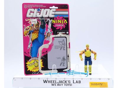 T'Jbang V1 100% Complete 12 Cardback 1992 G.I. Joe Hasbro Vintage Action Figure