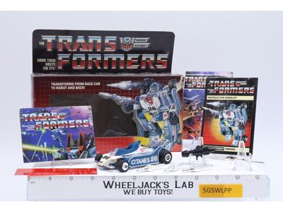Mirage W/ BOX 100% Complete Boxed 1985 Vintage Hasbro G1 Transformers