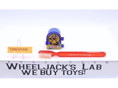He-Man Toothbrush & Holder Masters of the Universe MOTU 1983 Mattel
