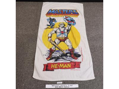 He-Man Masters of the Universe MOTU Beach Towel 1983 Franco Vintage 48 x 24