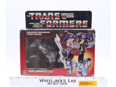 Grimlock W/BOX & INSERT 100% Complete 1985 Vintage Hasbro G1 Transformers