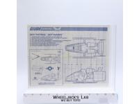 Sky Patrol Sky Hawk 1989 ORIGINAL Instructions Blueprints G.I. Joe Hasbro