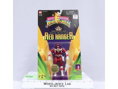 RED Ranger Mighty Morphin Power Rangers AUTO METALLIZED Bandai 1995 MOSC