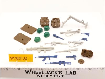 Lot Battle Gear Accessory Pack 2 Set 6 Complete 1984 Weapons G.I. Joe Vintage