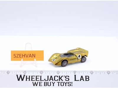 McLaren M6A Spectraflame Gold 1969 Redline Hot Wheels Mattel Vintage RL