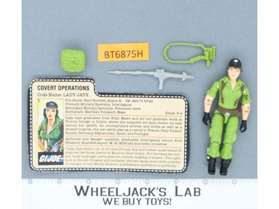 Lady Jaye V1 100% Complete G.I. Joe 1985 Hasbro Vintage Action Figure