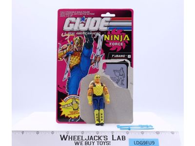 T'Jbang V1 100% Complete 12 Cardback 1992 G.I. Joe Hasbro Vintage Action Figure