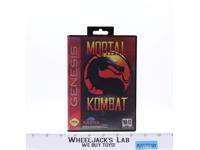Mortal Kombat SEGA Genesis 1993 Cartridge Case & Instructions Vintage