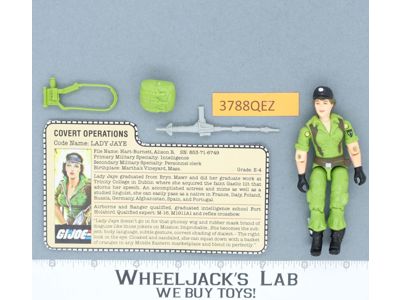 Lady Jaye V1 100% Complete G.I. Joe 1985 Hasbro Vintage Action Figure