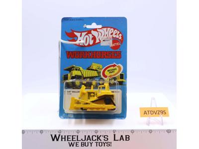 CAT Bulldozer YELLOW #1172 Hot Wheels Workhorses Mattel 1979 Vintage NEW MOSC