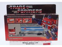 Optimus Prime W/BOX & INSERT 100% Complete 1984 Vintage G1 Transformers Figure