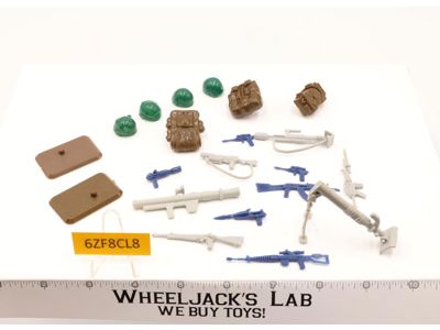 Lot Battle Gear Accessory Pack 2 Set 3 Complete 1984 Weapons G.I. Joe Vintage