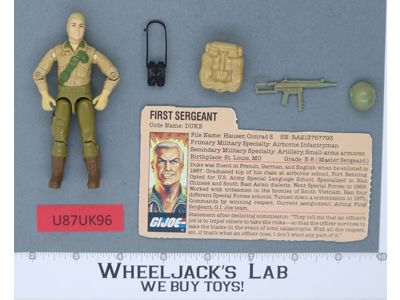 Duke V1 MAIL AWAY 100% Complete G.I. Joe 1983 Hasbro Vintage Action Figure