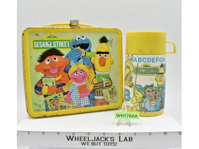 Sesame Street Metal Lunchbox W/Thermos 1979 Aladdin