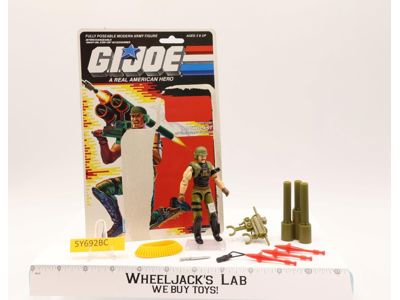 Backblast V1 Complete W/ Cardback 1989 G.I. Joe Hasbro Vintage Action Figure