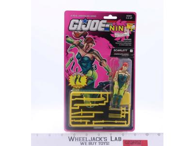 Scarlett GI Joe Ninja Force 1992 Hasbro Vintage Action Figure NEW MOSC SEALED