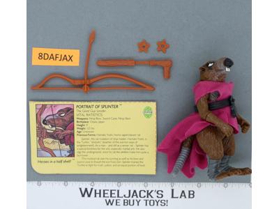 Splinter HARD HEAD 100% Complete Teenage Mutant Ninja Turtle 1988 Playmates