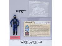 Cobra Officer V1.5 Swivel Arms RED CARD BACK 100% Complete G.I. Joe 1983 Hasbro