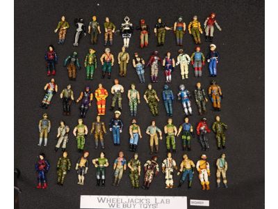 Lot of 54 (#4) GI Joe Figures Hasbro 1980s - 1990s Vintage Action Figures