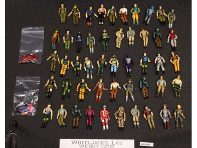 Lot of 51 (#3) GI Joe Figures Hasbro 1980s - 1990s Vintage Action Figures
