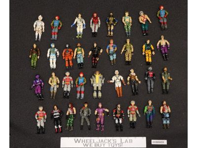 Lot of 35 (#1) GI Joe Figures Hasbro 1980s-1990s Vintage Action Figures UNBROKEN