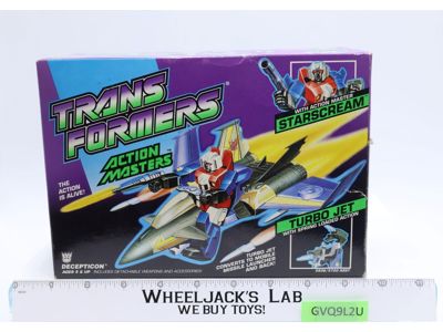 Starscream Action Masters G1 Transformers Hasbro 1990 Vintage Figure NEW MIB