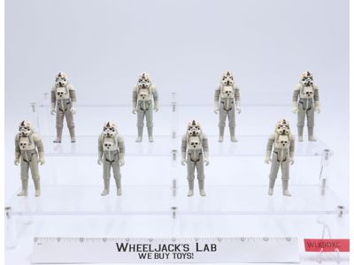 Lot of 8 At-At Drivers Star Wars 1980 Kenner Vintage Action Figures