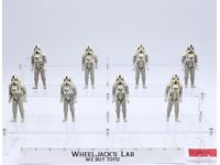 Lot of 8 At-At Drivers Star Wars 1980 Kenner Vintage Action Figures