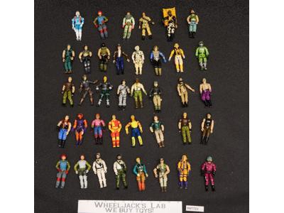 Lot of 38 (#2) GI Joe Figures Hasbro 1980s-1990s Vintage Action Figures UNBROKEN