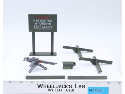Machine Gun Defense Unit 100% Complete GI Joe 1984 Hasbro Action Figure Playset