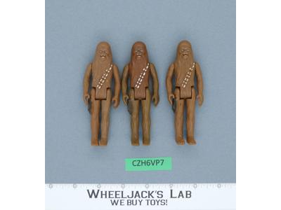 Lot of 3 Wookies Chewbacca Star Wars 1977 Vintage Kenner Action Figure