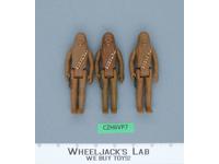 Lot of 3 Wookies Chewbacca Star Wars 1977 Vintage Kenner Action Figure