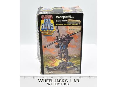 Super Go Bots Warpath 7252 W/Box 100% Complete NEAR MINT 1984 Bandai Tonka