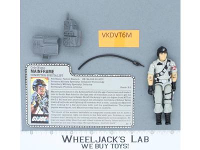 Mainframe V1 100% Complete G.I. Joe 1986 Hasbro Vintage Action Figure