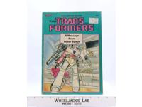 G1 Transformers A Message From Outer Space Coloring Book 1985 Vintage Hasbro