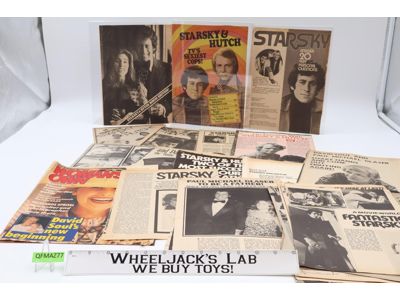 Starsky & Hutch LOT #10 Newspaper Clippings Magazine 1970 David Soul Paul Glaser